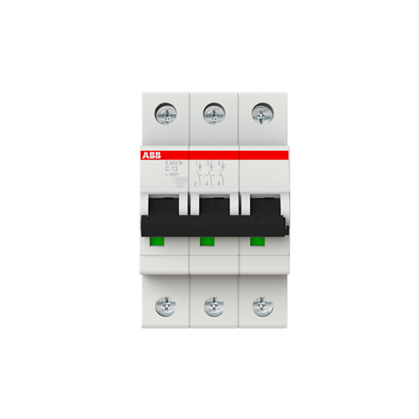 S203M-C13 Miniature Circuit Breaker - 3P - C - 13 A image 6
