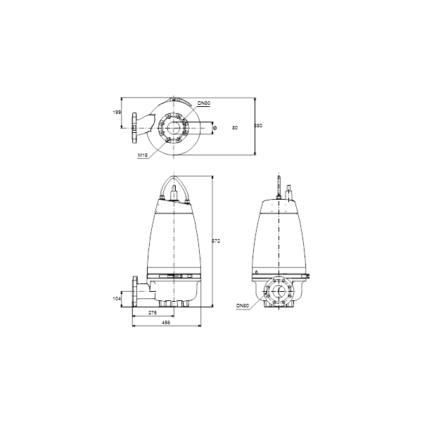 Submersible wastewater pump SEV.80.80.40.4.51D image 2