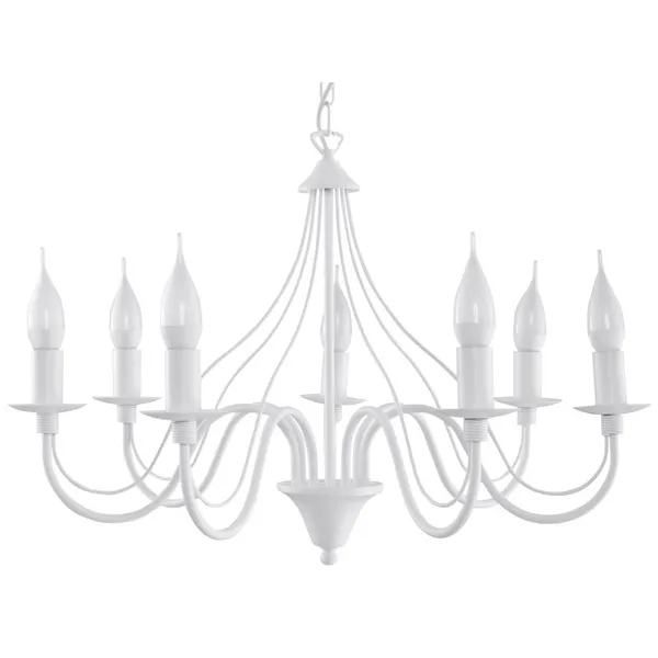 CHANDELIER MINERVA 7 WHITE E14 7X40W IP20 image 1