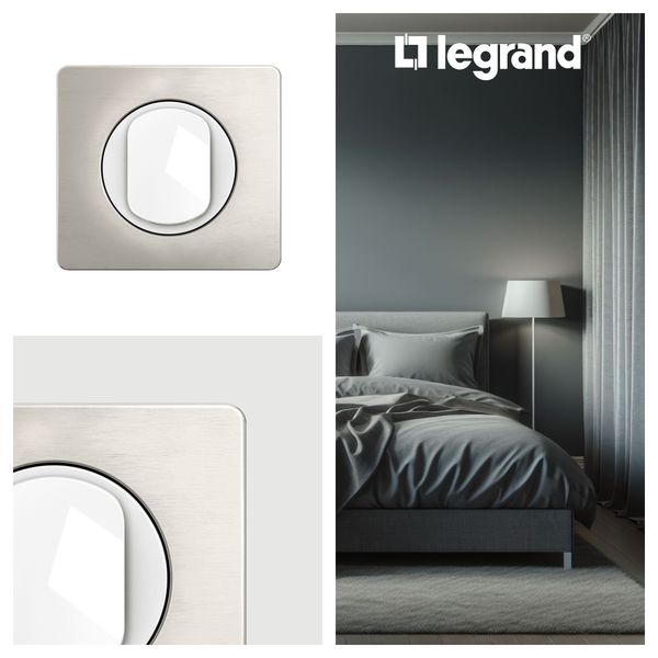 PLATE 3 GANG SATIN ALUMINIUM image 5