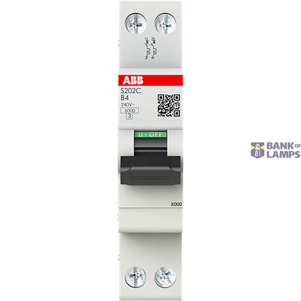 S202C-B4 Compact MCB S200C 2P 4A Curve B 6kA image 3