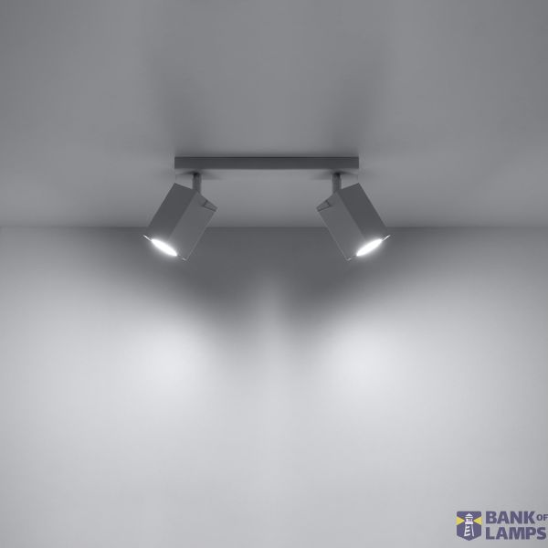 CEILING LAMP MERIDA 2 WHITE GU10 2X40W IP20 image 5