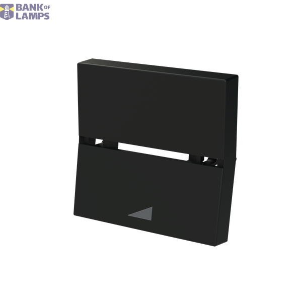 Rocker cover dimmer symbol - 2M - Matt Black image 2