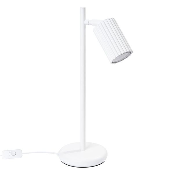 STYLISH DESK LAMP WITH CYLINDRICAL LAMPSHADE, CARBON CABLE SWITCH image 1