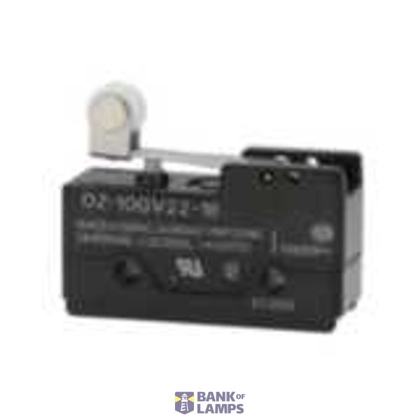 Basic switch, short hinge roller lever, 10 A, DPDT, screw terminals DZ  7008G image 1
