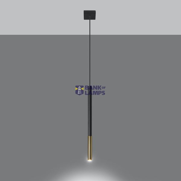 HANGING LAMP MOSAIC 1 BLACK/GOLD G9 1X40W IP20 image 8