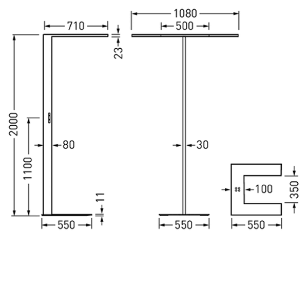Free-standing luminaires Luceos S Prisms White ETDD 216W 30600lm Wide reduced glare UGR19 (W19) IK02 3 SDCM image 1