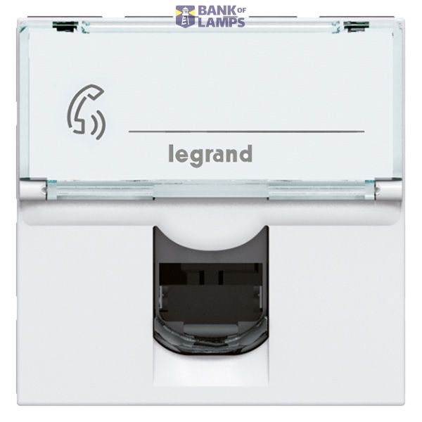 RJ45 Socket Mosaic Cat5e FTP 2 Modules White image 3