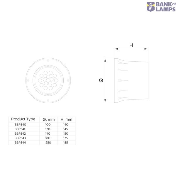 BBP342 LED1200/WW 12W 20D 100-240V image 3