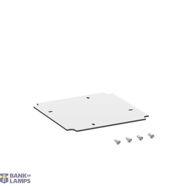 Mounting plate, light grey image 1