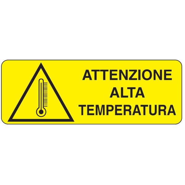 Rectangular danger sign - 350 x 125 mm image 1