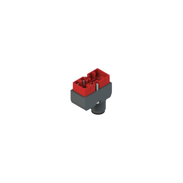 Technopolymer connector for NF housing, 1NO+1NC image 1
