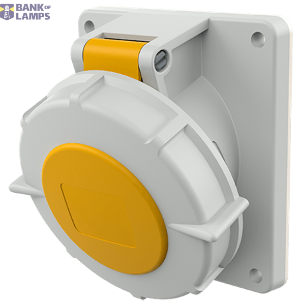 Panel mounted recept., 16A4p4h110V, IP67 image 1