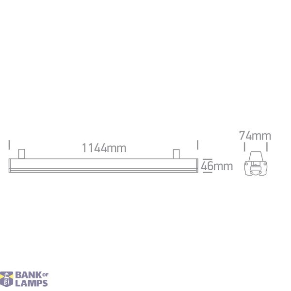 WHITE LINEAR CCTV 40W PV 230V CONNECTABLE image 2