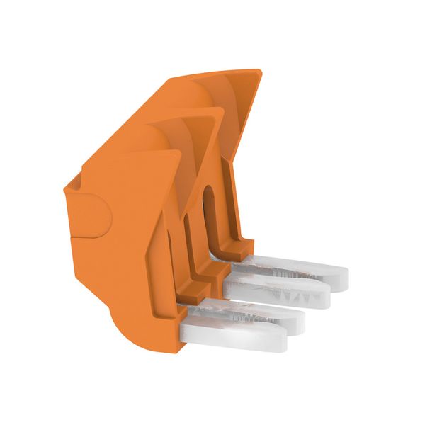Cross-connector (terminal), Plugged, orange, 30 A, Number of poles: 2, Pitch in mm (P): 8.10, Insulated: Yes, Width: 16 mm image 1