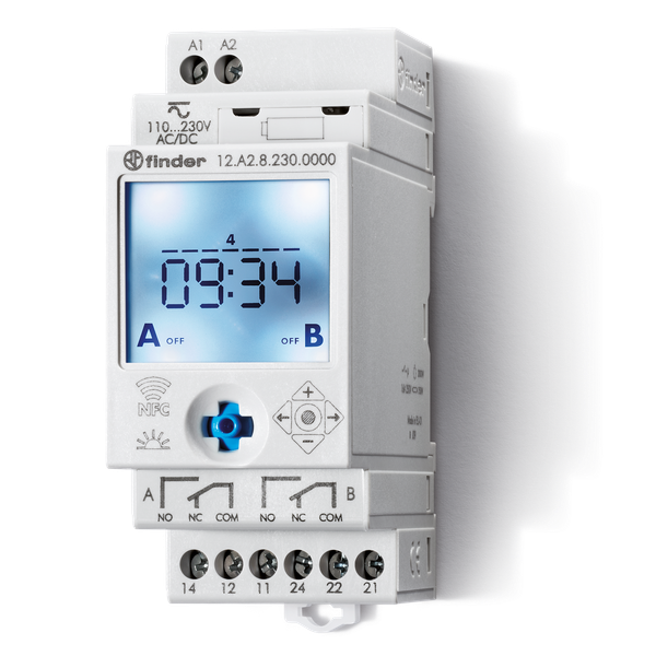 Astro Time Switch 35mm.1CO 16A/12-24VUC, prog.Smartphone (12.A2.0.024.0000) image 2