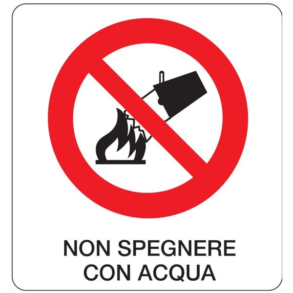Rectangular prohibition signs - 330 x 350 mm image 1