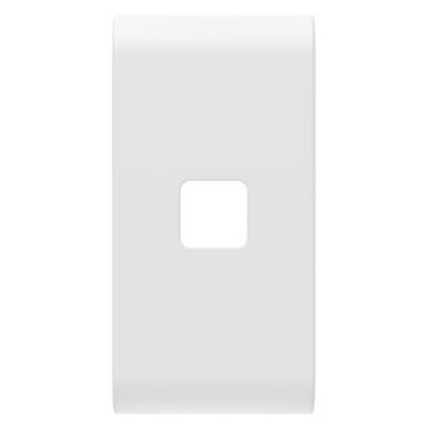 REPLACEABLE BUTTON KEY FOR AXIAL COMMANDS - TO BE COMPLETED WITH LENS - 1 MODULE - SATIN WHITE - CHORUSMART image 1