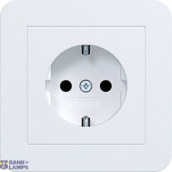 SCHUKO wall socket with cover, Safety Plus, plug-in class C.1 with size image 1
