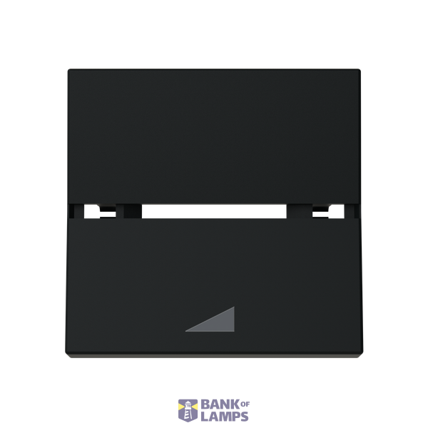 Rocker cover dimmer symbol - 2M - Matt Black image 1