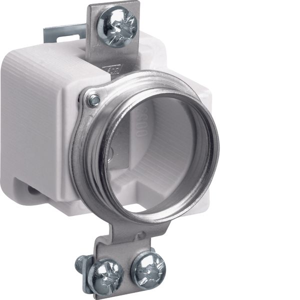 DIII-fuse base made of ceramics without cover, screw and clamp, E33 1p image 1