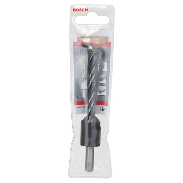 Wood drill bit with countersink 8 mm image 1