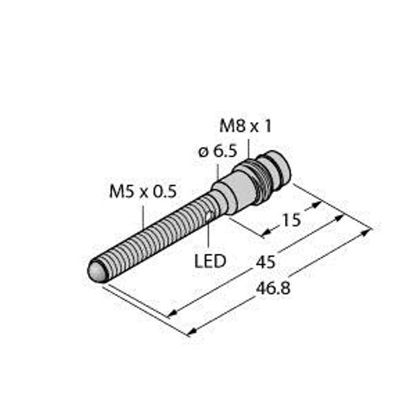 Photoelectric Sensor Opposed Mode Sensor (Emitter/Receiver)   VSM5RP6RQ7 image 1