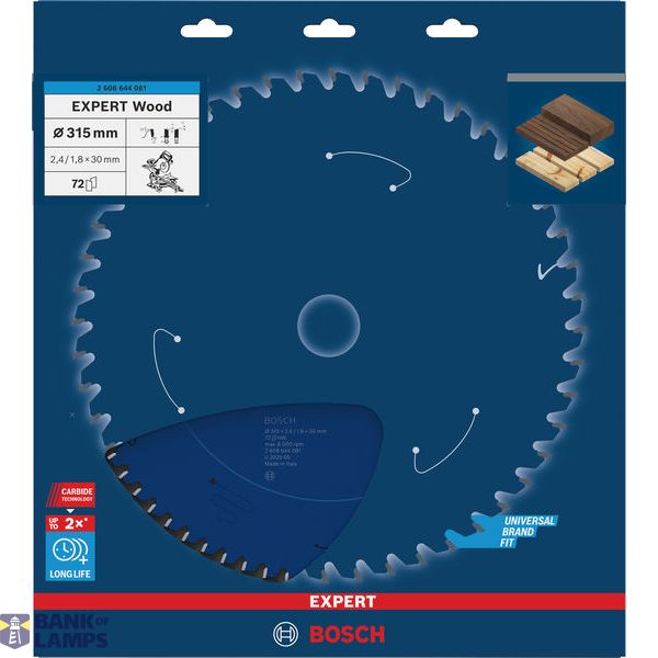 Circular saw blade Expert for Wood 315 x 30 x 2,4 mm, 72 image 1