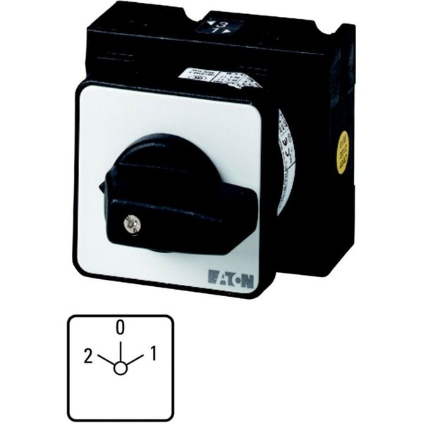 T3-3-15423/EZ Changeoverswitches, T3, 32 A, centre mounting, 3 contact unit(s), Contacts: 6, 45 °, maintained, With 0 (Off) position, 2-0-1, Design number 15423 image 6