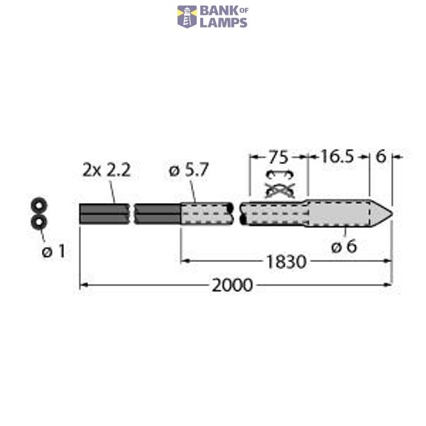 Plastic Fiber Bifurcated Fiber   PBE415UTMLLPHT1 image 1