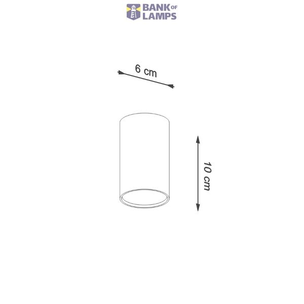 SPOT LAGOS 10 BLACK GU10 1X40W IP20 image 7