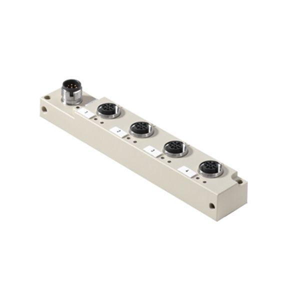 with M12 outlet, 8-pole, A-coded, M12, 30 V, A-coded, LED: Yes, LED initiator: Yes, Wiring type: PNP image 1