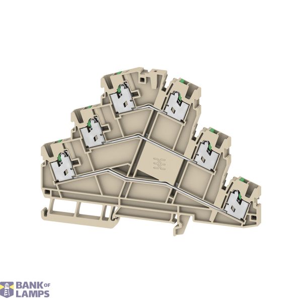 Multi-tier modular terminal, SNAP IN, dark beige, 2.5 mm², 800 V, Numb image 1