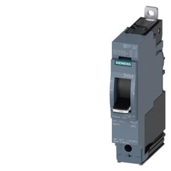 Circuit breaker 3VA4 UL frame 125 breaking capacity class M 35 kA @ 277 V 1-pole image 1