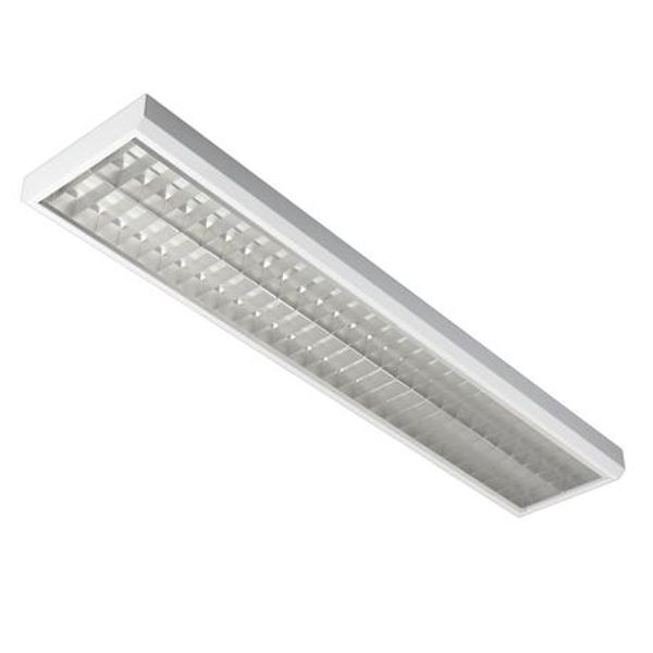 MODUS LLLX 3800/4600/5500/6400lm, 2x LED 840, 1558mm, matt AL louvre, NONSELV 200-350mA multi current image 1