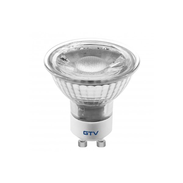LED  bulb 5W, GU10, SMD 2835, cool white, AC220-240V, glass, beam angle 38°, 400lm, 43mA image 1
