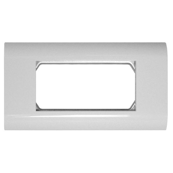 Frame Double 80x148mm for centralplates 45x45mm, RAL9010 image 1