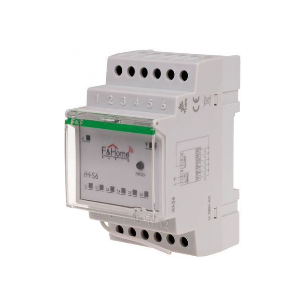 Six-channel transmitter for DIN rail image 1