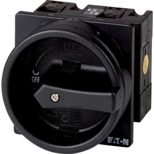 T3-3-8342/EA/SVB-SW Main switch, T3, 32 A, flush mounting, 3 contact unit(s), 6 pole, STOP function, With black rotary handle and locking ring, Lockable in the 0 (Off) po image 3