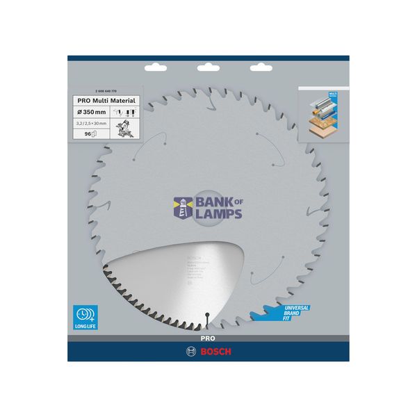 Multi Material circular saw blade 350 x 30 x 3,2 mm; 96 image 2