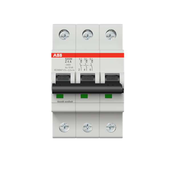 S203M-K6 Miniature Circuit Breaker - 3P - K - 6 A image 2