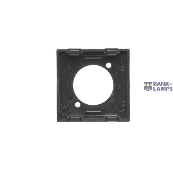 IP44 single socket outlet with frame seal - transparent flap, 16A, white image 1