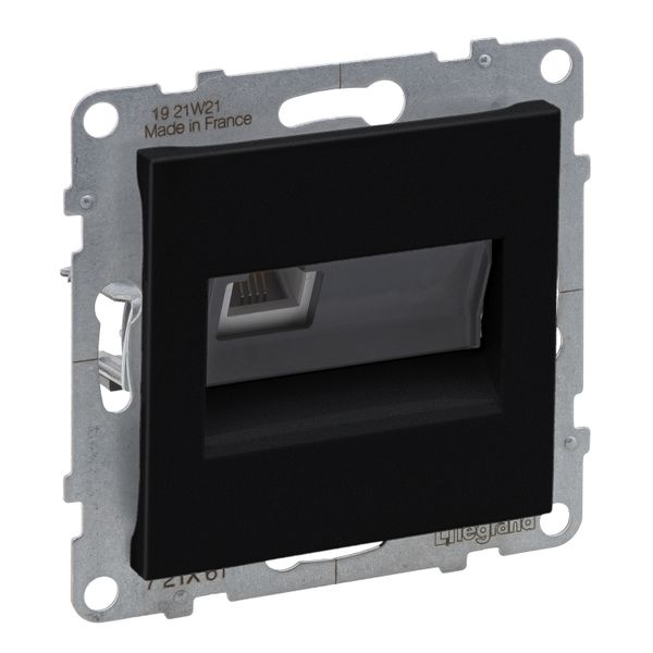 RJ11 SOCKET BLACK image 1