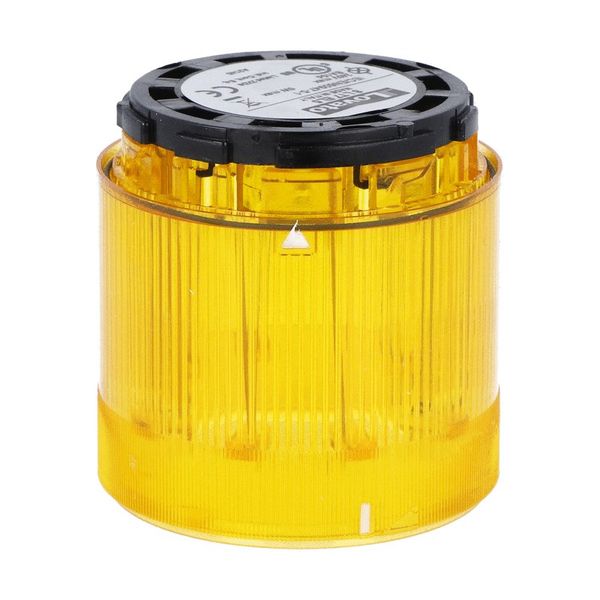 Flash module. Ø70mm. With 4-JOULE XENON bulb, yellow, 230...240VAC image 1