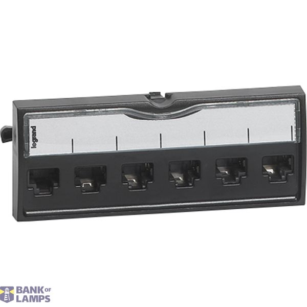 Patch unit 6 x RJ45 tool-less category 5e UTP image 1
