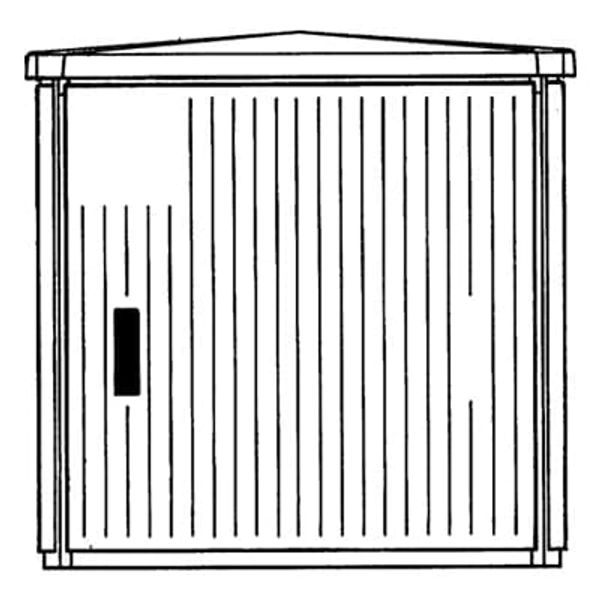 EH3G88C2 EH3GD Cabinet DIN2 AP 875x1200x541 SH image 2