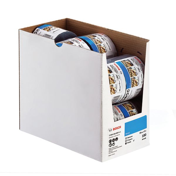 Sanding roll for metal, 50 mm x 5m, P180 G= 180 image 2