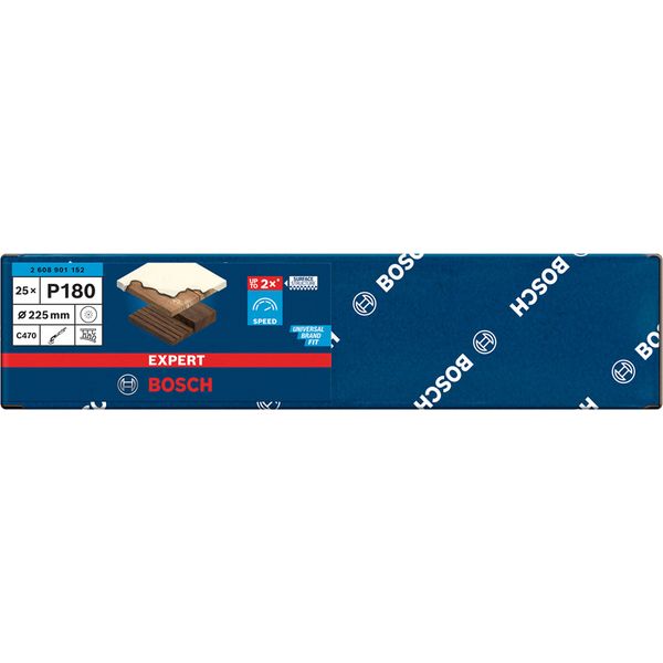 EXPERT C47 Sandpaper with 19 holes for Drywall Sanders 225 mm, G 18 25-pc image 1