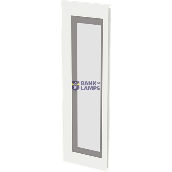 Transparent door 5PW/14GU, left, RAL7035 image 1