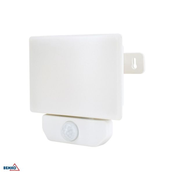 LED FLOODLIGHT LFX 20W 4000K 1800LM IP65 WHITE PIR SENSOR image 1